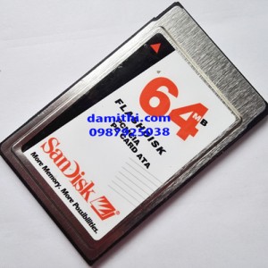 Flash ata SanDisk PC Card PCMCIA Industrial 64mb